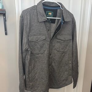 Horizon Men's Gray Lightweight Shirt Jacket